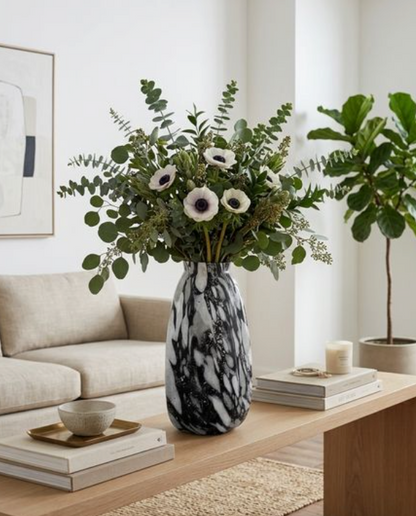 GAIGEMILL BLACK GLASS VASE 16 (IN)