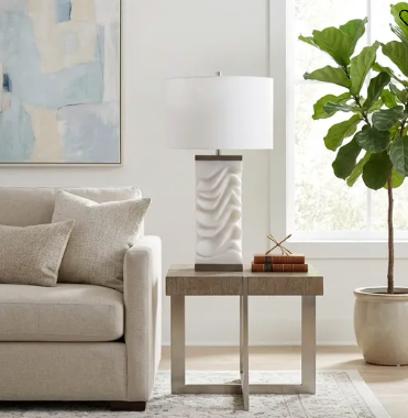 ELLIOTWICK WHITE LAMP 30 (IN)