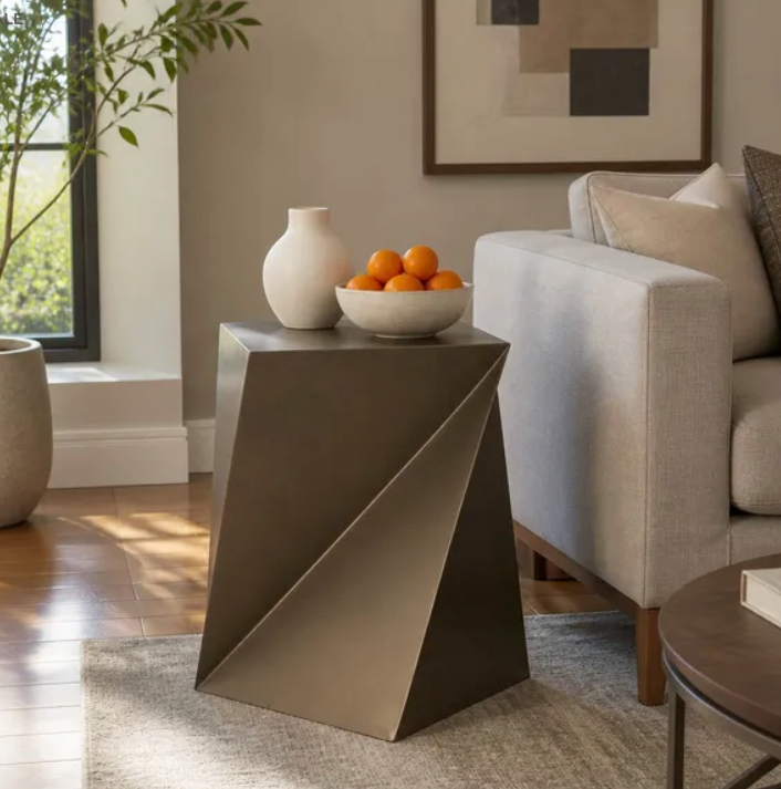 TARALEY GOLD TABLE 22 (IN)