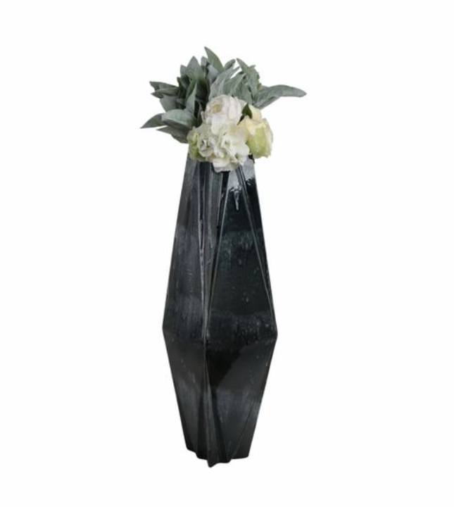 Caxton Cross Gray Ceramic Vase 33 IN