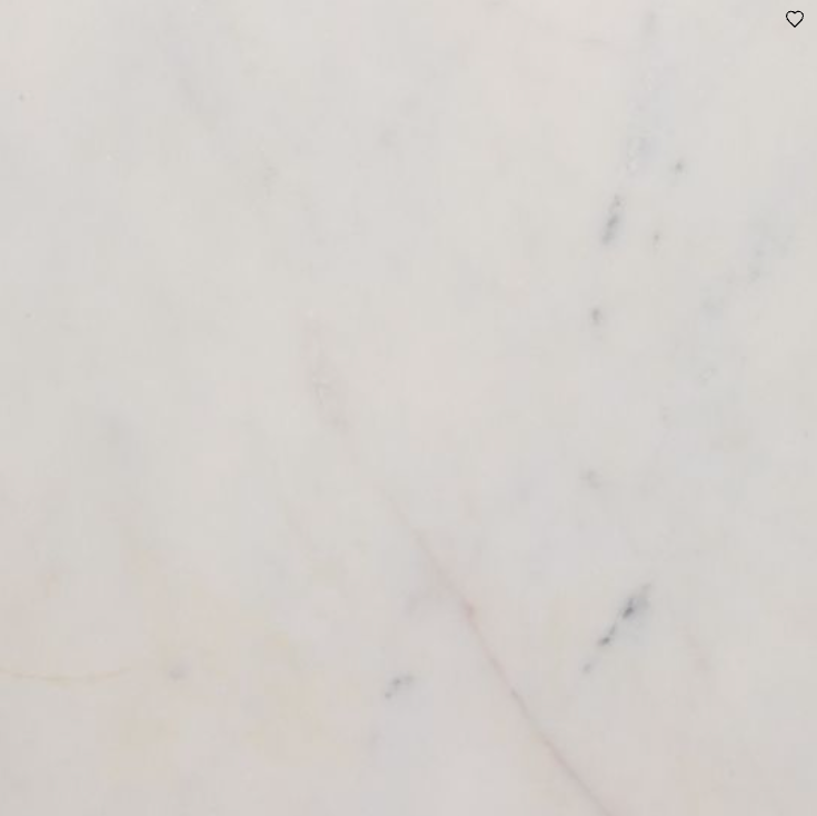 Birchfield White Marble Accent Table