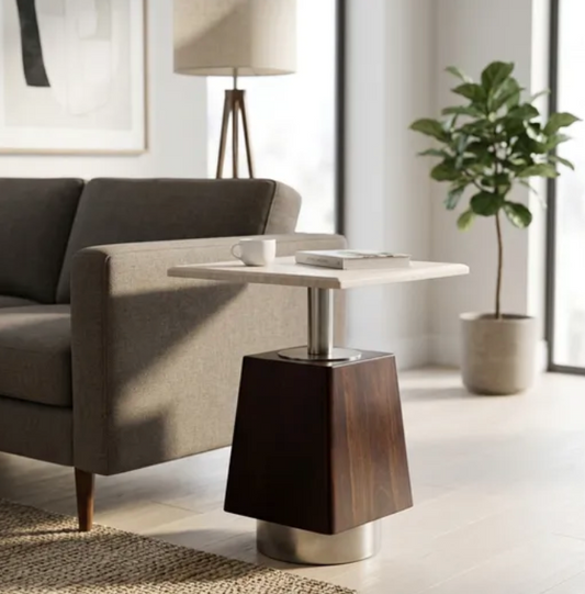 Rockhaven Brown Accent Table.