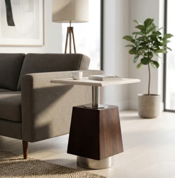 Rockhaven Brown Accent Table.