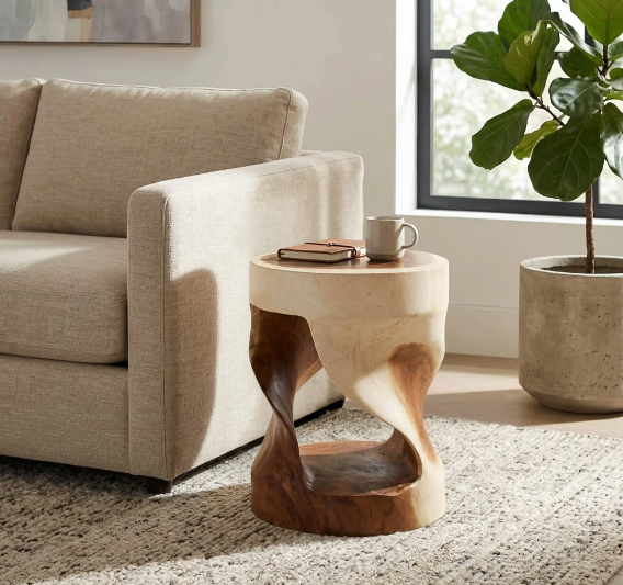 Elwynway Brown Stool, 18"