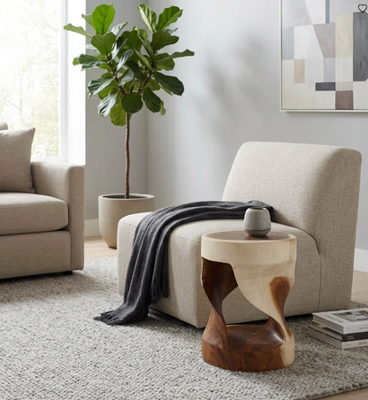 Elwynway Brown Stool, 18"