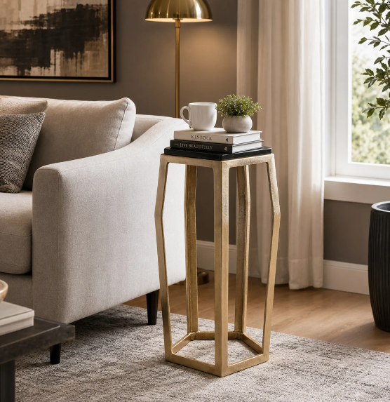 HannahVale Gold Table 26"