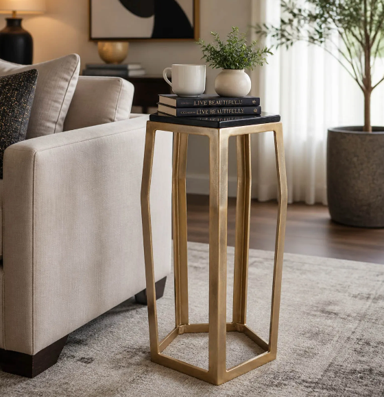 HannahVale Gold Table 26"