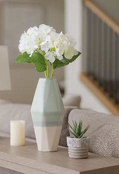 Romanrose Blue Vase 18" (In)
