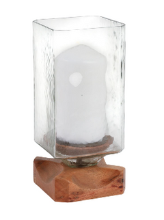 Greercliff Brown Hurricane Candle 11"(in)