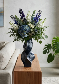 Solridge Blue Vase 13" (in)