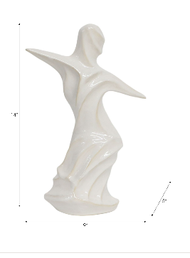 Boltonstone White Decor Art 14"(in)