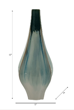 Slaterford Green Vase 19" (in)