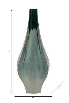 Slaterford Green Vase 19" (in)
