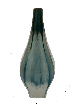 Slaterford Green Vase 14" (in)