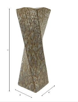 Greysoncross Brown Vase 9"(in)