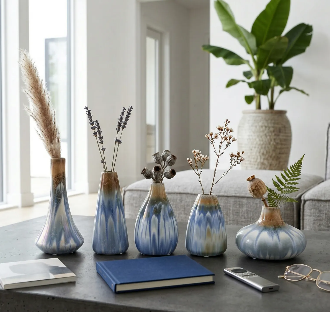 Paxton Ivory Vases 8 (in) (Set of 5)