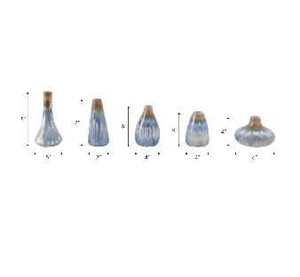 Paxton Ivory Vases 8 (in) (Set of 5)