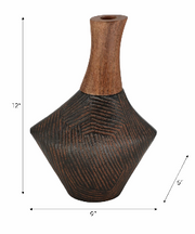 Warrendale Brown Vase 12"(in)