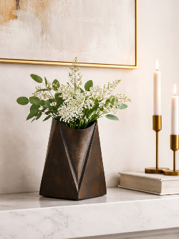 Verabrook Gray Vase 8"(in)