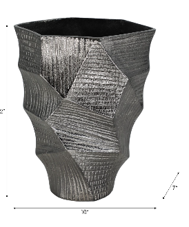 Harlanley Gray Vase 12" (In)