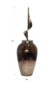 Gunnargrove Gray Glass Vase 33" (in)