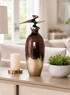 Cedarford Bronze Glass Vase 22" (in)