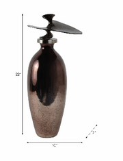Cedarford Bronze Glass Vase 22" (in)