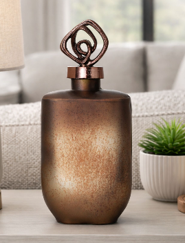 Finleygrove Bronze Glass Vase 14" (in)