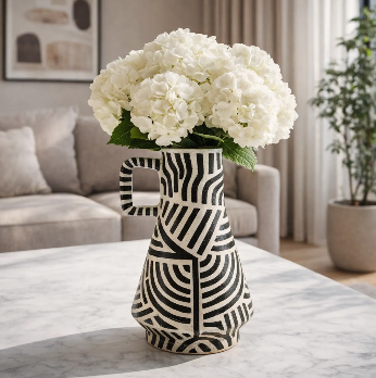 Garnettway Black Vase 10"(in)
