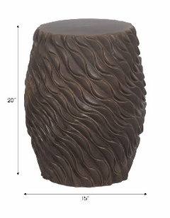 Deweyholm Brown Garden Stool 20"(in)