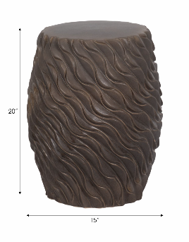 Deweyholm Brown Garden Stool 20"(in)