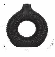 Cantongate Black Vase 12"(in)