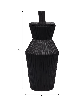 Wrenton Black Vase 20"(in)