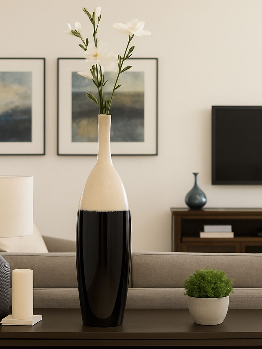 Troyside White Vase 31" (in)