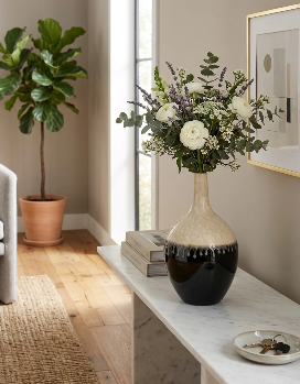 Carsonhaven White Vase 14"(in)