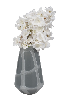 Digbydale Gray Glass Vase 9 (in)