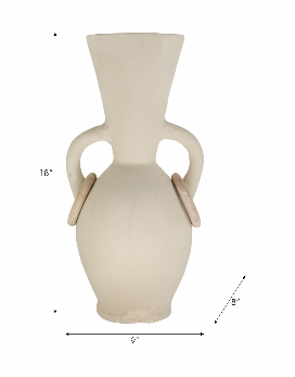 Elliotwell Ivory Vase 18" (in)