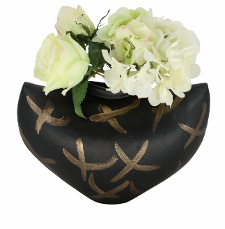 Dorianwell Black Vase 7"(in)