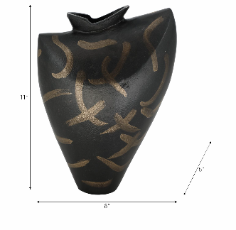 Sylvangrove Black Vase 11" (in)
