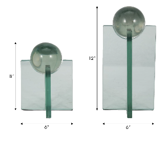 Trentonview Clear Decor 12 (in) (Set of 2)