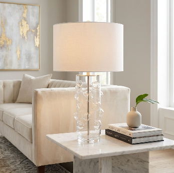 Romanham Clear 30"in Table Lamp