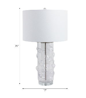 Romanham Clear 30"in Table Lamp