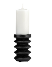 Lindenham Black Candle Holder 8"(in)
