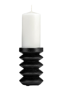 Lindenham Black Candle Holder 8"(in)