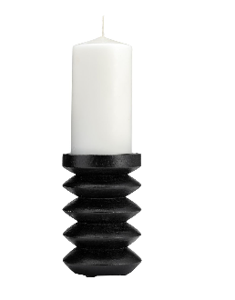 Lindenham Black Candle Holder 8"(in)