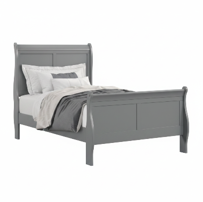 Louis Philippe Sleigh Bed