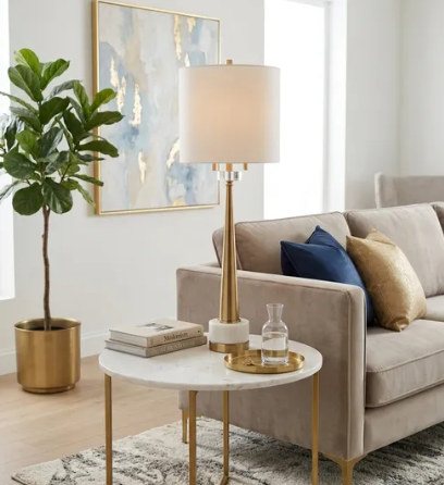 36" Genoa Gold Table Lamp