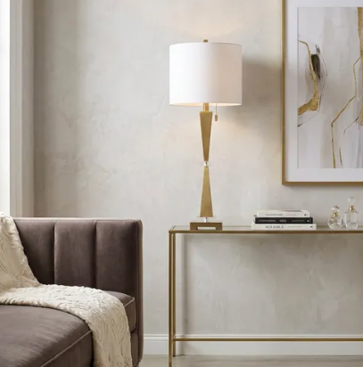 35" Taranto Gold Table Lamp