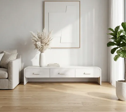 Blantonstone White Console 71"