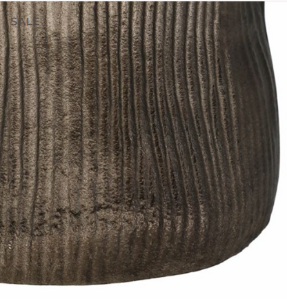 27" Sitka Large Metal Vase Bronze